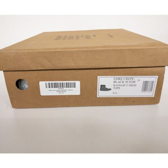 Laidback London Black Emre Crepe Suede Moccasin Ankle Boots High Tops US 8 EU 39 - Picture 9 of 12